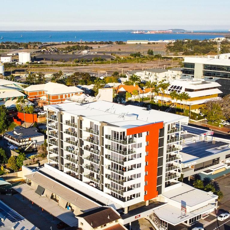 Curtis Central apartments air view